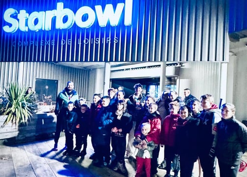 sortie ecole de tennis au starbowl à audincourt