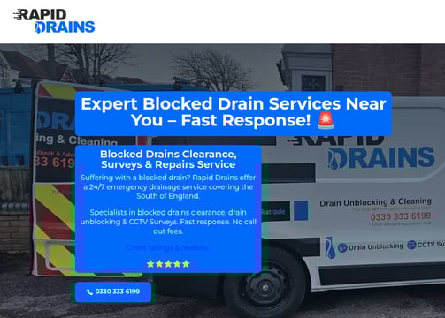 rapid drains website