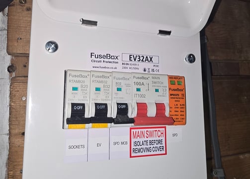 EV Board with SPD and RCBO's