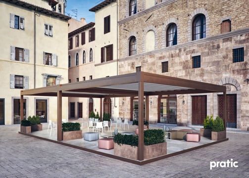 Pergola mit Tuch