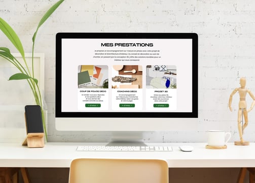 Webdesign du site du Zèbre Déco