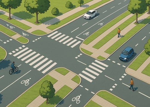 Conception géométrique Route