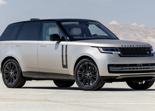 Ranger Rover on display on a runway