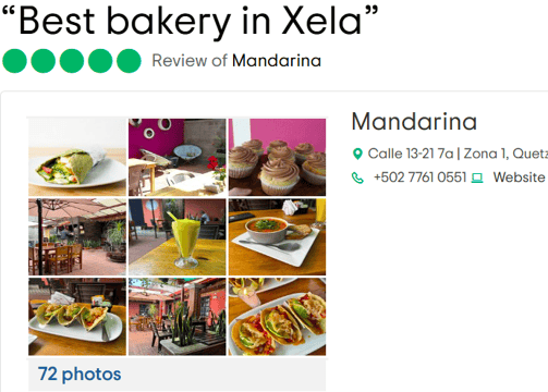 Mandarina bakery