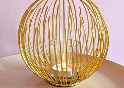 Metal Wire Candle Home Decor