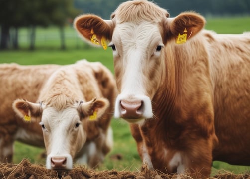 A vibrant marketplace display featuring a wide variety of fresh fruits and vegetables neatly arranged in crates and boxes. There are bundles of garlic, tomatoes, bananas, and other produce hanging above. The setup includes items like peppers, melons, apples, and leafy greens. A vendor stands behind the produce, near a sign that reads 'Alegria de la Huerta'.