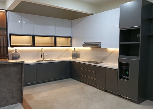 kitchen set aluminium design