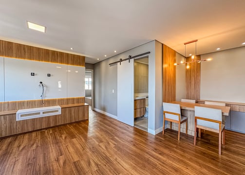 sala de estar e jantar
