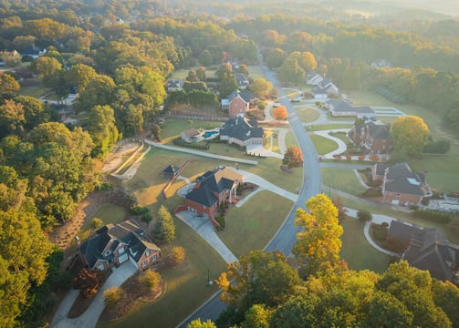 Sunrise of small neighborhood
