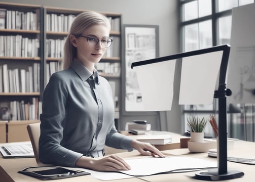 A web page featuring a promotional message about creating mobile apps from data. The headline text emphasizes transforming data into beautiful, powerful mobile applications. Below the headline, there is an image of a smartphone interface displaying app previews with a toolbar and menu options. The user interface is sleek and modern with a soft pastel background gradient.