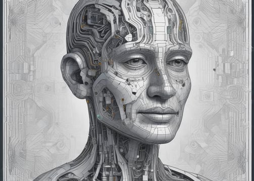 A laptop computer with a website displayed on the screen featuring the text 'Exceptional Web Application design & development'. The laptop is on a dark surface, and the website has a clean and modern design with a light background and colorful text elements.