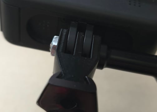 Uni-Mount white "Single" mount with gopro
