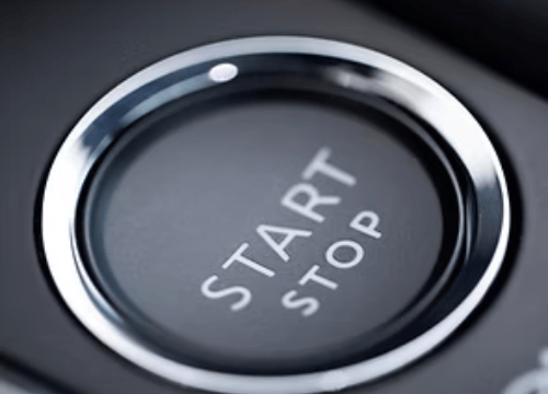 A start stop button depicting ad-hoc services