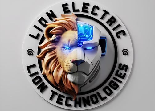 a lion head with a lion on it's face