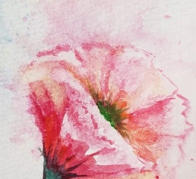 Impressionist flower, creates its own melody, soft and gentle like a cool summer breeze