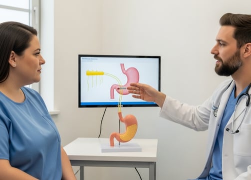 Doctor talk to patient