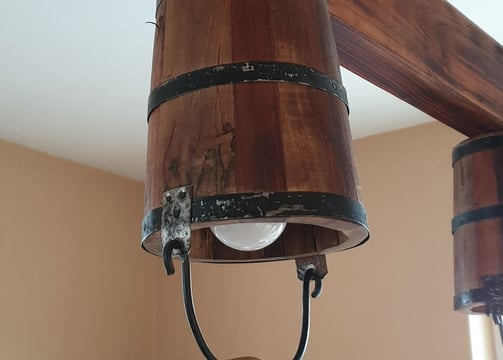 wooden buckets
