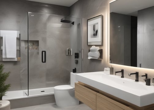 A partially renovated room with bare, unfinished walls showing visible patches of brickwork and mortar. There are exposed pipes and cables on the floor, and a small shovel and a broom leaning against the wall. A large window lets in natural light from outside, showing a view of residential buildings.