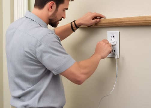 A collection of vintage television sets are stacked upon each other, each displaying static or random color bandwidth. These TVs create an artistic installation with reflections visible on the polished floor, presenting a nostalgic and retro aesthetic.