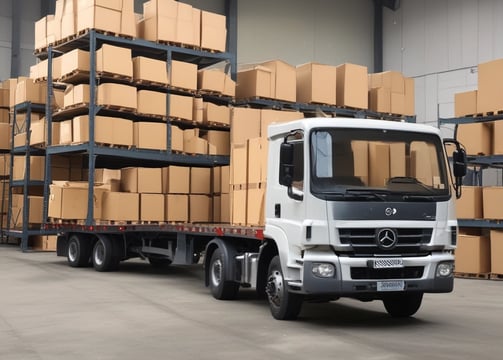 A large, industrial cylinder with multiple metallic rods and bolts is positioned on a concrete floor. The machinery appears robust and heavy-duty, likely used for mechanical or hydraulic purposes. Green and wooden structures are in the background, suggesting a workshop or manufacturing setting.