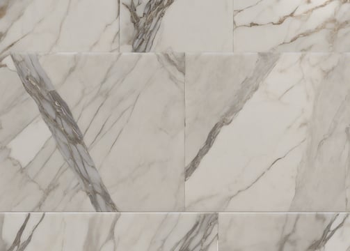 A smooth, polished surface with a light gray marble pattern. Subtle veins in a slightly darker shade run across the surface, adding an elegant texture to the stone.