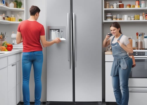 A white electric kettle and toaster are placed on a beige countertop against a tiled backsplash. Both appliances are labeled 'SMARTLIFE' and have a sleek, modern design. The kettle is plugged in, with the power cord visible.