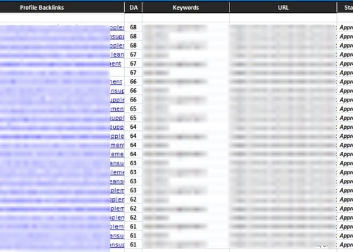 High Quality backlinks building