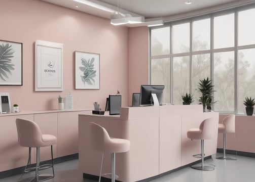 A collection of beauty and skincare products is arranged on a surface, including bottles of oils and serums, cosmetics like lipstick and blush, makeup brushes in a holder, and a lit black candle adding ambiance. The setup is accompanied by cotton swabs, emphasizing a self-care or beauty routine theme.