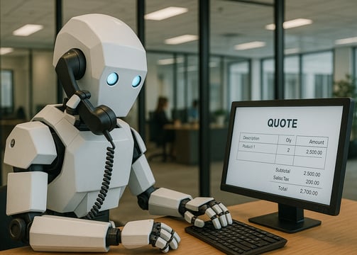 AI generating quotes and scheduling work