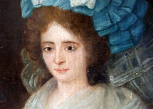 Tableau ancien restauré par l'artiste France CRUSE.
