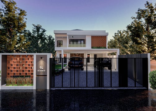 Desain Rumah Bapak Nana di BSD Tangerang