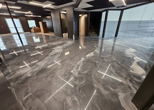 Metallic Epoxy Showroom Floors