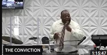 Pastor Preaching from the pulpit