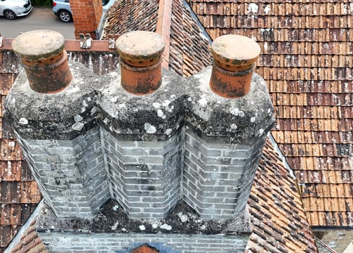 Pro Eco Property Services Aerial drone inspection chimney leak detection condition