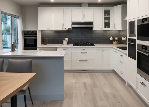 a renovated modern kitchen