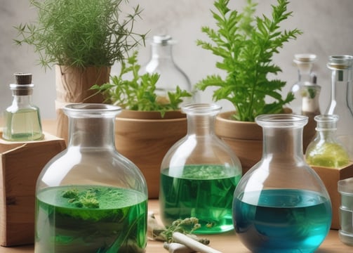 A set of four hair care products with white packaging, each featuring the word 'Amla' and an image of green fruit. The products include a herbal conditioning shampoo, herbal hair treatment, herbal hair oil, and herbal hair food.