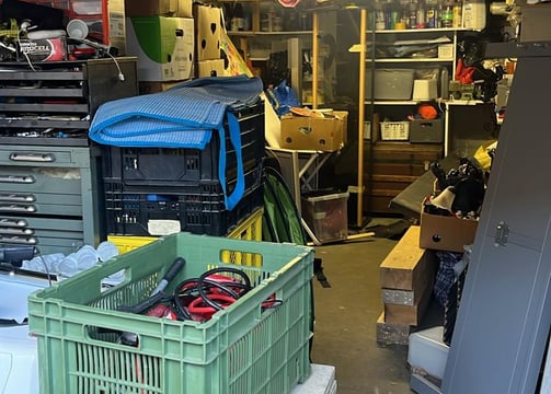 Évacuation d’un garage encombré