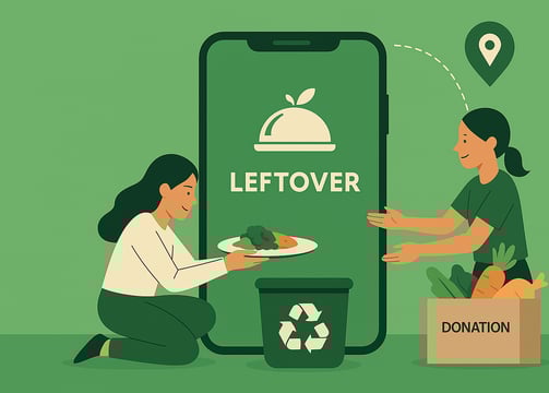 Left over food waste case study