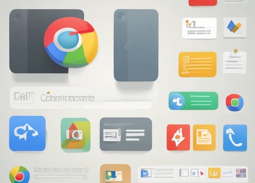 A smartphone screen displays a web page about ChatGPT, featuring a black background with white text. The screen includes a search bar and various interface icons at the top. In the background, an OpenAI logo is partially visible against a black backdrop.