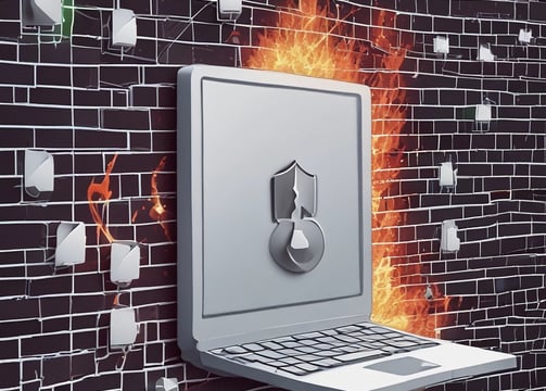 A USB security key marked with the name 'Titan', featuring various certification symbols and model number K40T, lies on a dark surface. The lighting creates a moody atmosphere with emphasis on the metallic texture of the key.