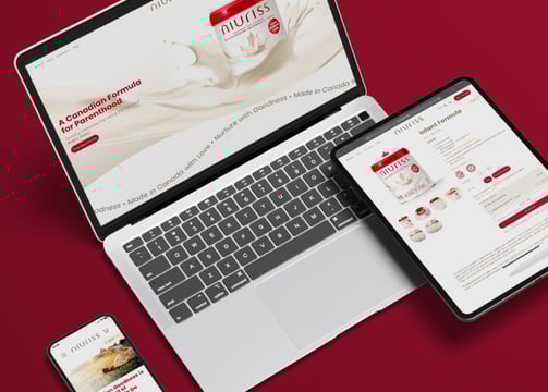 Brand development and e-commerce website development for Canadian infant formula.