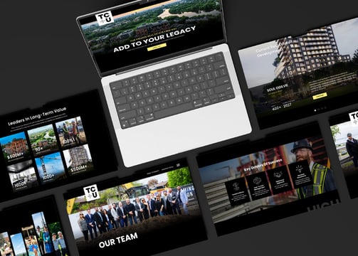 Brand development and website development for real estate marketing.