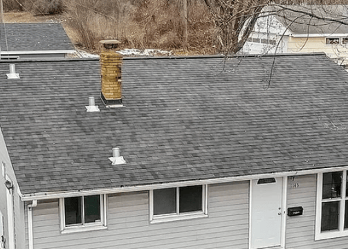 "New asphalt shingle roof installation by Golden Hammer Construction in Twin cities