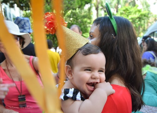 Mother and baby in Carnival