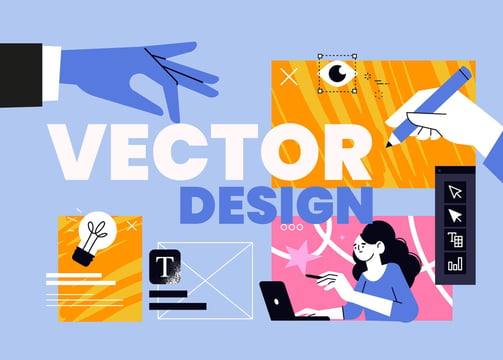 Creative vector design illustration representing digital graphics and branding by Desynco.