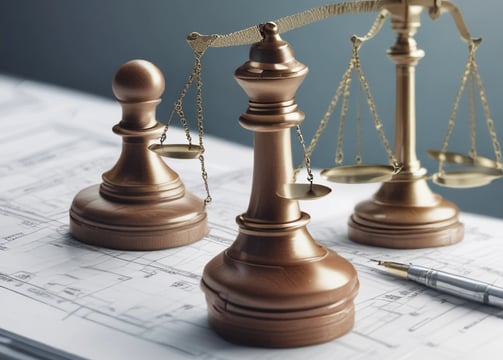 A wooden table with various items arranged on it including a crumpled piece of paper with the words 'Marketing Strategy', an iron, a pot plant, three markers, and two books. One of the books is titled 'A Designer's Guide to Marketing and Pricing'.