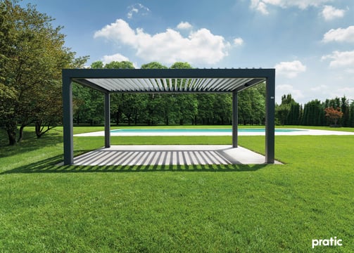 Pergola mit Lamellen