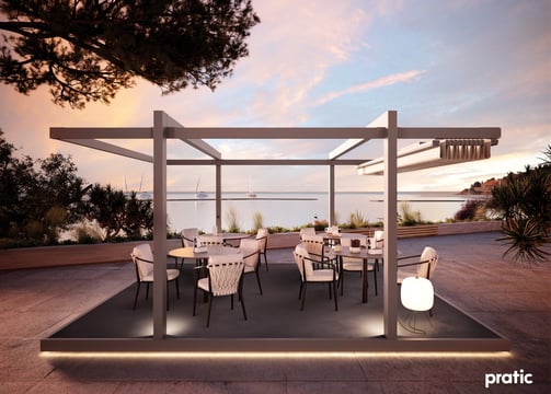 Pergola mit Tuch