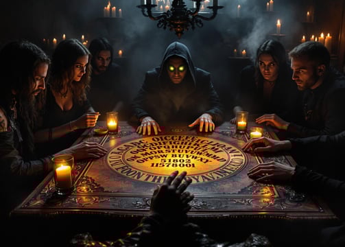 ESCALOFRIANTE! - Mesa ouija, apariciones, medium con ojos brillantes, 8 personas aterradas
