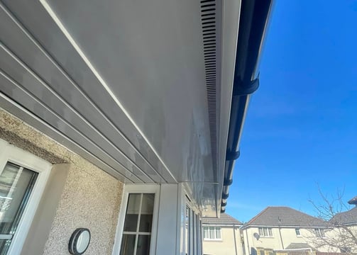 exterior cleaning services Fife - clean soffit and facias on a house